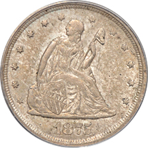 1875-S PCGS MS-62.