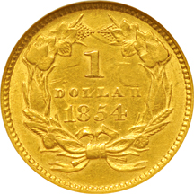 1854 Type 2. NGC AU-55.