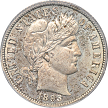 1893-O PCGS MS-64.