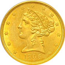 1906 PCGS MS-60.