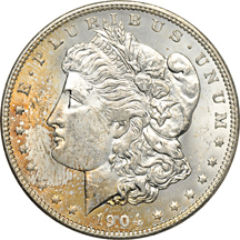 Twenty uncirculated 1904-O.