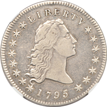 1795 2 Leaves, Head of '95 (B-1, BB-21, R.2). NGC VF-30.