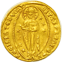 Italy, Venice (1423 - 1457) Francesco Foscari gold Ducat, Friedberg No. 1232  XF.