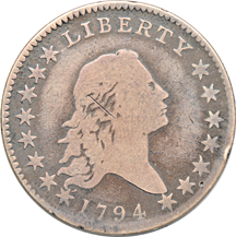 1794 (O-101a, R.4) Good/obverse scratch.