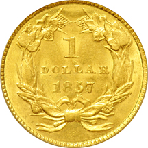 1857 PCGS MS-62.