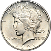 1921 PCGS MS-65.