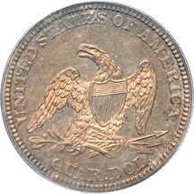 1861 PCGS PF-64.