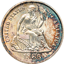 1886 ANACS MS-63.