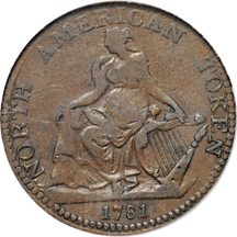 1781 North American Token. PCGS XF-40.