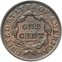 1832 Medium Letters (N-2, R.3). PCGS AU-53.