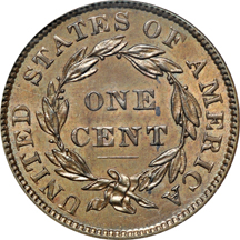 1836 (N-6, R.2) PCGS MS-63BN CAC.