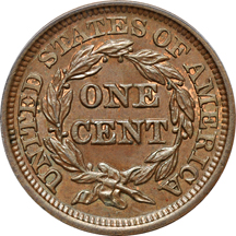 1844 (N-5) PCGS MS-62BN.