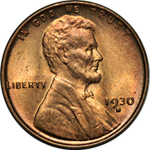 Twelve Lincoln cents.