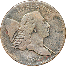 1794 "Normal Head Type" (C-2a, R.2+) VG.