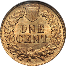 1909-S PCGS MS-64RB.