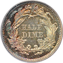 1869 PCGS PF-64.