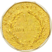 1875 (BG-1127, R.4) dollar PCGS AU-58.