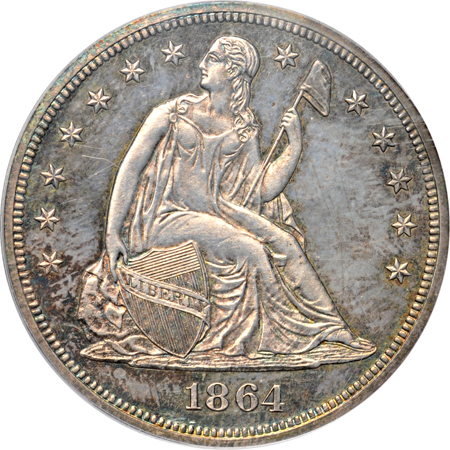 1864 PCGS PF-63.