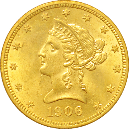 1906 PCGS MS-62 (rattler).