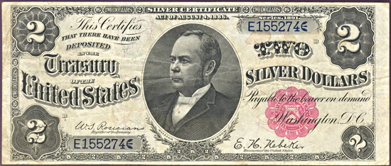 1891 $2.00.  VF.