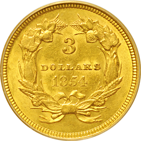 1854 PCGS AU-58.