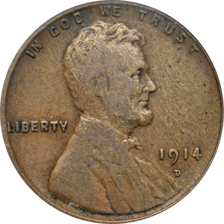 1914-D PCGS F-12.