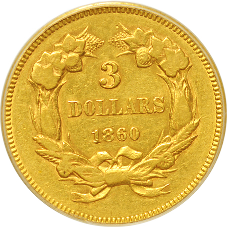 1860 PCGS AU-50.