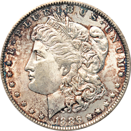 1886-O PCGS MS-62.