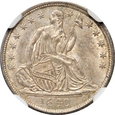 1840 No Drapery. NGC MS-65.