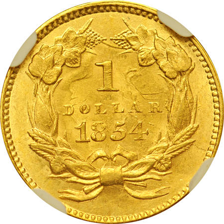 1854 Type 2. NGC MS-60.