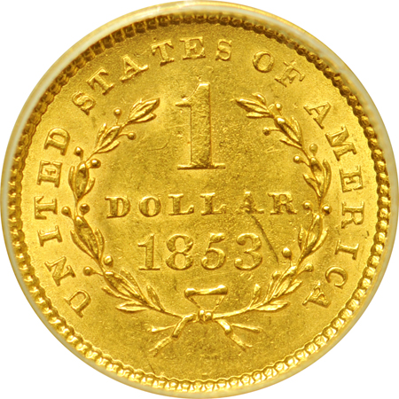 1853 ANACS MS-61.