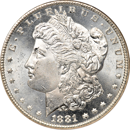 1881-CC GSA Hoard NGC MS-64.