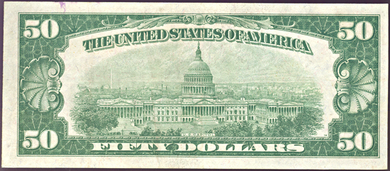 1928 $50.00.  XF.