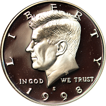 Complete set of Kennedy half-dollars (1964 through 2008-S Silver) in a Dansco 8166 album.