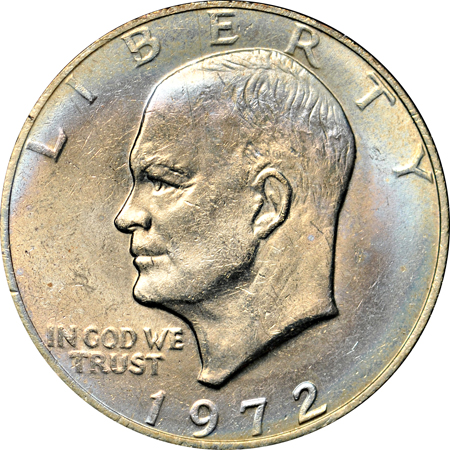 Complete set of Eisenhower dollars, with Proofs, in a Whitman Classic 9131 album.