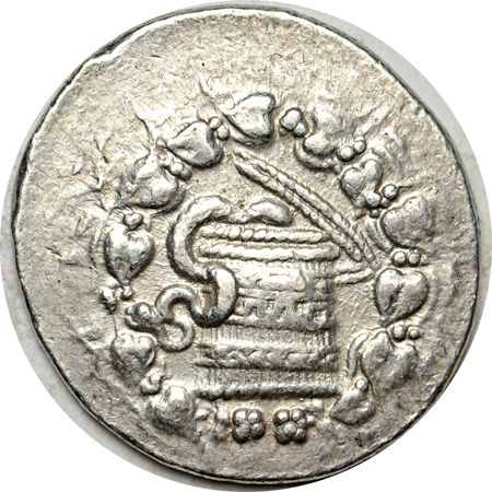 Hellenistic Greece. Mysia, Kingdom of Pergamon Silver Cistophoric Tetradrachm, circa 150 - 140 BC, (29.5 mm., 12.65 grams). VF.