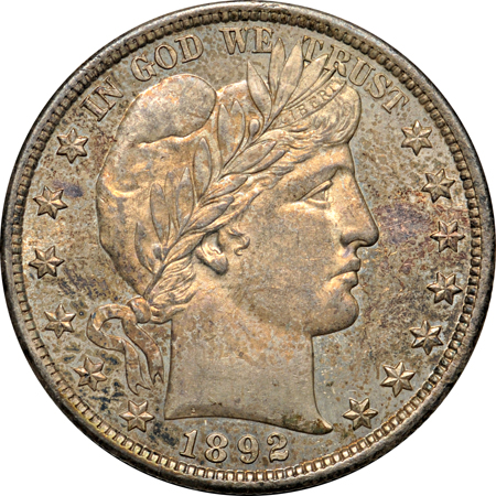 1892 MS-63/prooflike obverse.