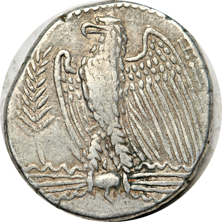 Roman Empire. Nero (ruled AD 54-68) Silver Tetradrachm struck at Antioch in Syria, 63 - 64 A.D. (26mm, 15.30 grams). VF.