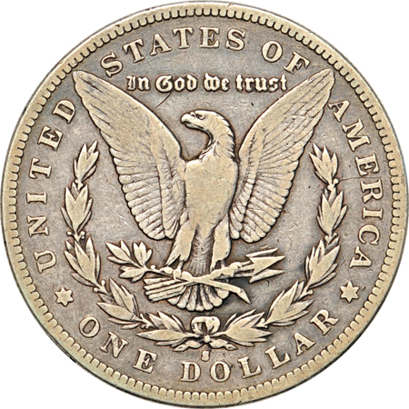1893-S VF, obverse scratched.