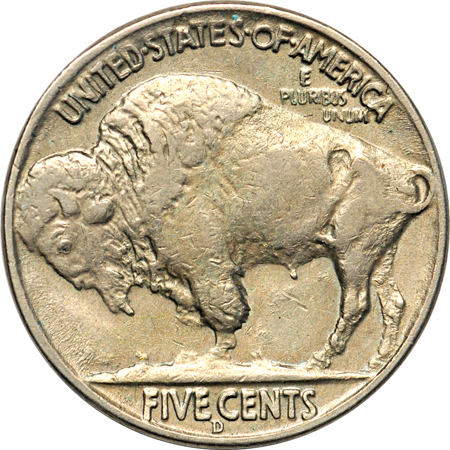 1937-D 3 Legged. AU, obverse scratch.