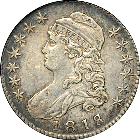 1818/7 (O-101a, R.1) ANACS AU-50.