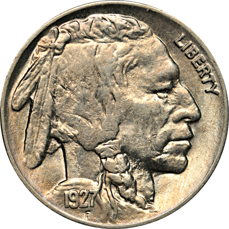 Twenty Buffalo nickels.