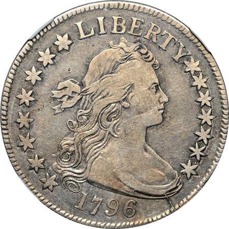 1796 "15 Stars on Obverse" (O-101, R.5). NGC VF-30.