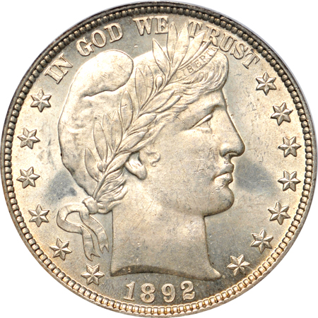 1892 PCGS MS-66.