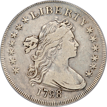 1798 Small Eagle 13 Stars (B-1, BB-82, R.3). PCGS VF-25.