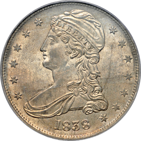 1838 PCGS MS-61.