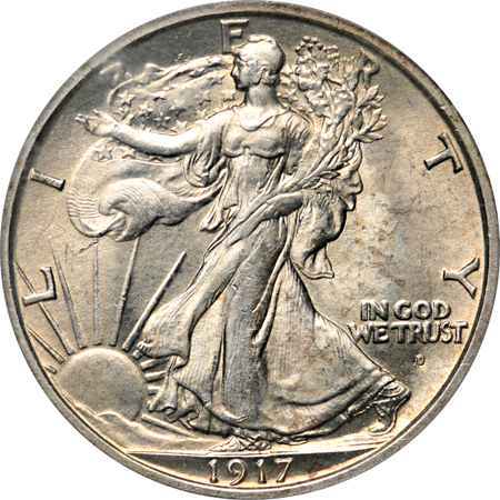 1917-D Obverse. PCGS MS-64.