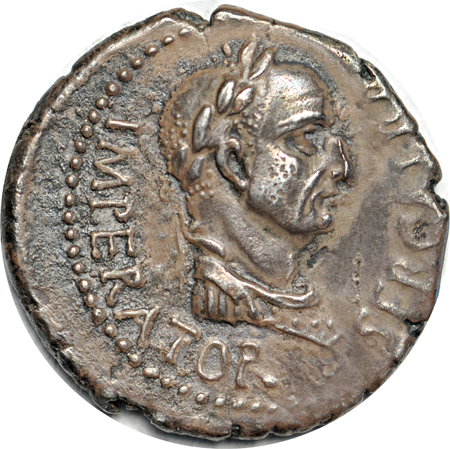 Roman Empire. (AD 68-69) silver Denarius Galba (19mm, 3.66g). VF.