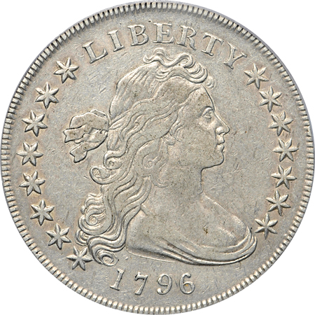 1796 Small Date, Large Letters (B-4, BB-61, R.3). PCGS XF-40.