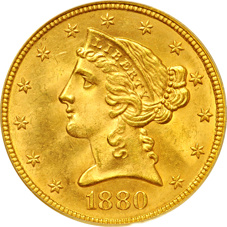 1880 PCGS MS-64 CAC.